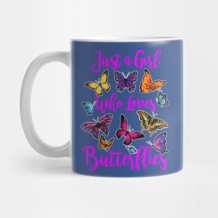 just a girl who loves butterfly 1 Mug